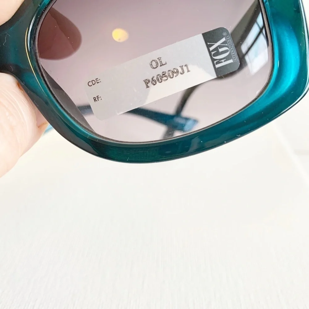 NWT FGX Aqua blue sunglasses